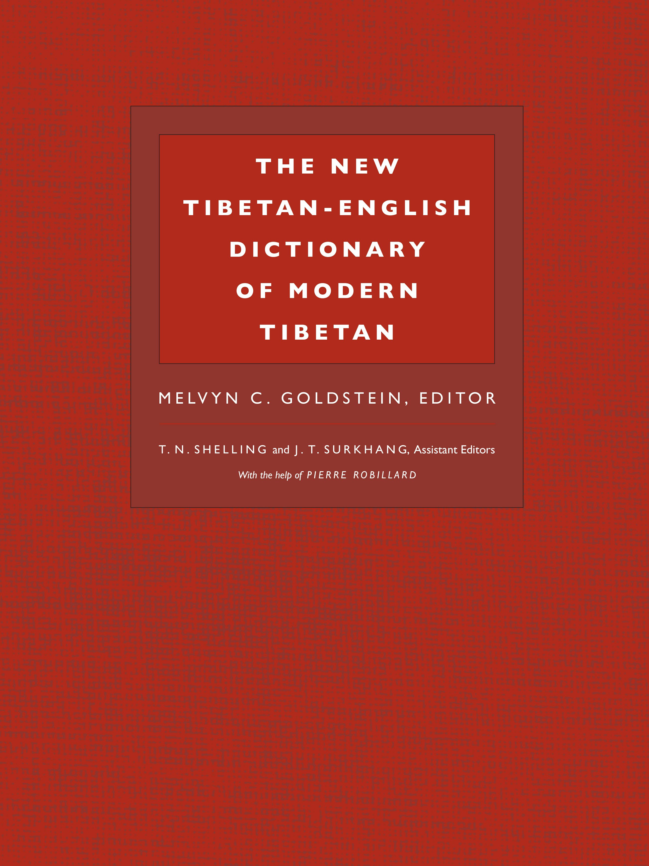 Book cover image for The New Tibetan-English Dictionary of Modern Tibetan ISBN: 9780520917545